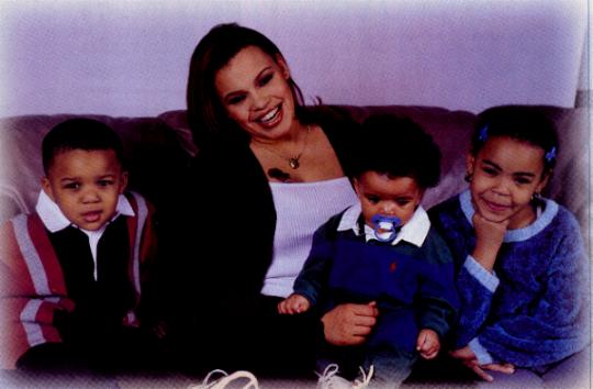 Faith with her children